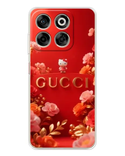Чехол для ZTE Nubia V70 с картинкой «Gucci — золотой сад»