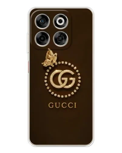 Чехол для ZTE Nubia V70 с картинкой «Gucci — золотая бабочка»