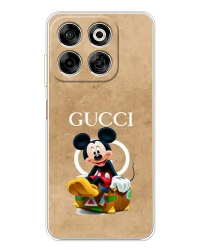 Чехол для ZTE Nubia V70 с картинкой «Микки Маус Gucci — крафт»