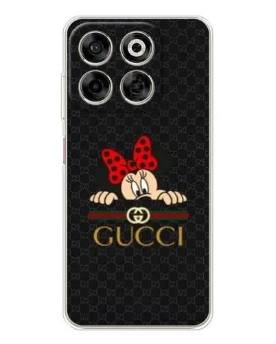 Чехол для ZTE Nubia V70 с картинкой «Минни Маус Gucci — черный»