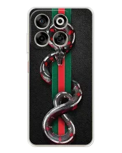 Чехол для ZTE Nubia V70 с картинкой «Gucci — змея на полосе» Чехол для ZTE Nubia V70 с картинкой «Gucci — змея на полосе»