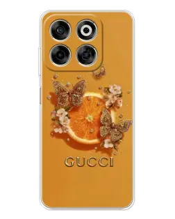 Чехол для ZTE Nubia V70 с картинкой «Gucci — золотые бабочки» Чехол для ZTE Nubia V70 с картинкой «Gucci — золотые бабочки»