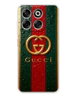 Чехол для ZTE Nubia V70 с картинкой «Gucci — фирменная полоса и золото» Чехол для ZTE Nubia V70 с картинкой «Gucci — фирменная полоса и золото»