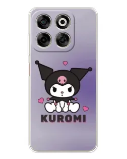 Чохол для ZTE Nubia V70 з картинкою «Kuromi — фіолетовий арт»