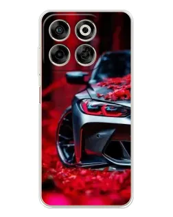 Чехол для ZTE Nubia V70 с картинкой «Спортивная BMW и цветы» Чехол для ZTE Nubia V70 с картинкой «Спортивная BMW и цветы»