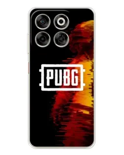 Чехол для ZTE Nubia V70 с картинкой «Яркий логотип PUBG»