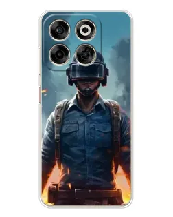 Чехол для ZTE Nubia V70 с картинкой «PUBG — реалистичный герой»