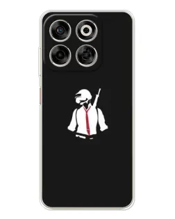 Чехол для ZTE Nubia V70 с картинкой «PUBG — силуэт воина»