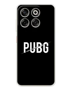 Чехол для ZTE Nubia V70 с картинкой «PUBG — белый логотип»