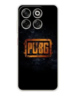 Чехол для ZTE Nubia V70 с картинкой «PUBG — золотой логотип»