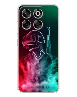 Чехол для ZTE Nubia V70 с картинкой «PUBG — огненный воин»