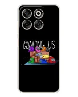 Чехол для ZTE Nubia V70 с картинкой «Логотип Among Us»