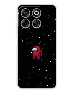 Чехол для ZTE Nubia V70 с картинкой «Красный Among Us»
