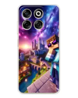 Чехол для ZTE Nubia V70 с картинкой «Стив и космос» Чехол для ZTE Nubia V70 с картинкой «Стив и космос»