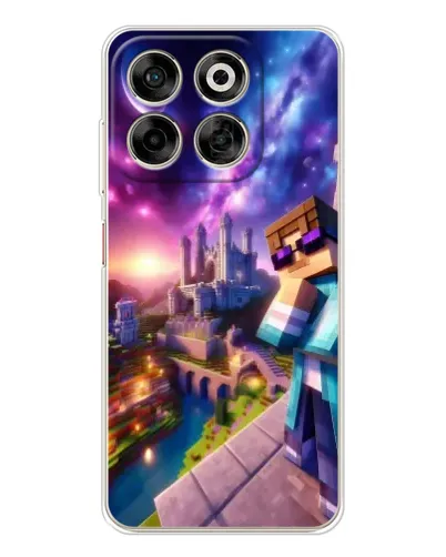 Чехол для ZTE Nubia V70 с картинкой «Стив и космос» Чехол для ZTE Nubia V70 с картинкой «Стив и космос»