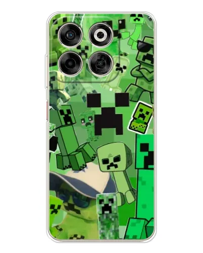 Чехол для ZTE Nubia V70 с картинкой «Криперы Minecraft» Чехол для ZTE Nubia V70 с картинкой «Криперы Minecraft»