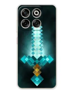 Чехол для ZTE Nubia V70 с картинкой «Алмазный меч неон» Чехол для ZTE Nubia V70 с картинкой «Алмазный меч неон»