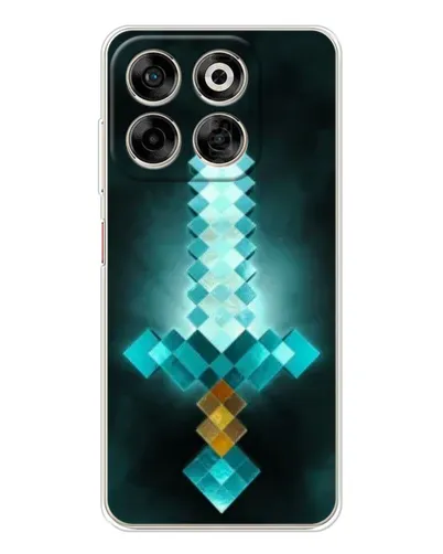 Чехол для ZTE Nubia V70 с картинкой «Алмазный меч неон» Чехол для ZTE Nubia V70 с картинкой «Алмазный меч неон»