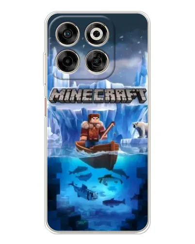 Чехол для ZTE Nubia V70 с картинкой «Minecraft ледяной мир» Чехол для ZTE Nubia V70 с картинкой «Minecraft ледяной мир»