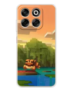 Чехол для ZTE Nubia V70 с картинкой «Майнкрафт закат солнца» Чехол для ZTE Nubia V70 с картинкой «Майнкрафт закат солнца»