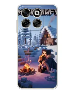 Чехол для ZTE Nubia V70 с картинкой «Зимний Minecraft» Чехол для ZTE Nubia V70 с картинкой «Зимний Minecraft»