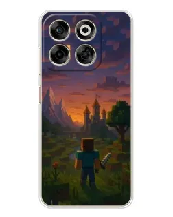Чехол для ZTE Nubia V70 с картинкой «Стив у башни» Чехол для ZTE Nubia V70 с картинкой «Стив у башни»