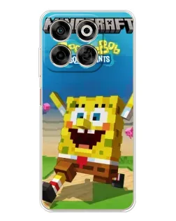 Чехол для ZTE Nubia V70 с картинкой «Губка Боб Minecraft» Чехол для ZTE Nubia V70 с картинкой «Губка Боб Minecraft»
