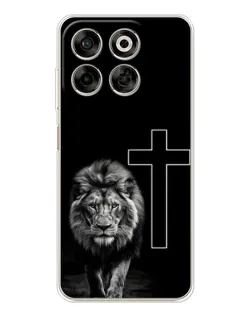 Чехол для ZTE Nubia V70 с картинкой «Лев и Крест»