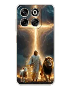Чехол для ZTE Nubia V70 с картинкой «Лев Иуды и Свет»