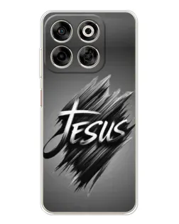 Чехол для ZTE Nubia V70 с картинкой «Надпись Jesus Graffiti»