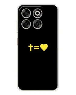 Чехол для ZTE Nubia V70 с картинкой «Сердце и Крест»