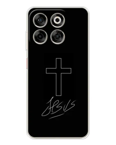 Чехол для ZTE Nubia V70 с картинкой «Графический крест Jesus» Чехол для ZTE Nubia V70 с картинкой «Графический крест Jesus»