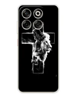 Чехол для ZTE Nubia V70 с картинкой «Сияющий крест Jesus»