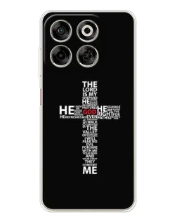 Чехол для ZTE Nubia V70 с картинкой «Текстовый крест»