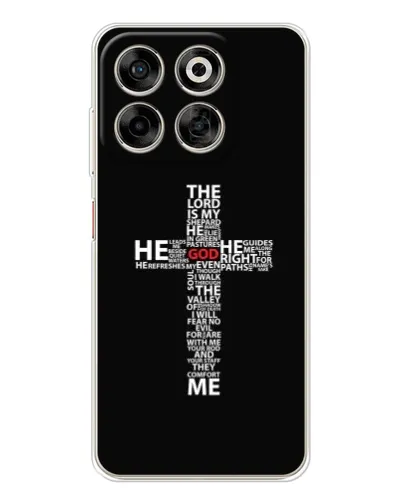 Чехол для ZTE Nubia V70 с картинкой «Текстовый крест» Чехол для ZTE Nubia V70 с картинкой «Текстовый крест»