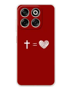 Чехол для ZTE Nubia V70 с картинкой «Уравнение любви»