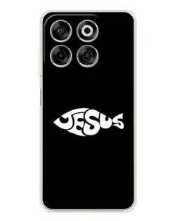 Чехол для ZTE Nubia V70 с картинкой «Рыба Jesus»
