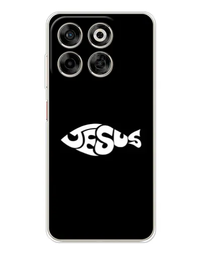 Чехол для ZTE Nubia V70 с картинкой «Рыба Jesus» Чехол для ZTE Nubia V70 с картинкой «Рыба Jesus»