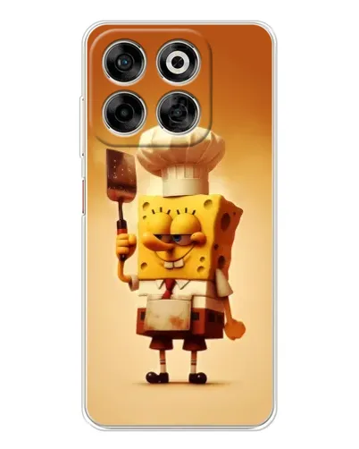 Чехол для ZTE Nubia V70 с картинкой «Губка Боб повар»