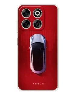 Чехол для ZTE Nubia V70 с картинкой «Tesla Top View»