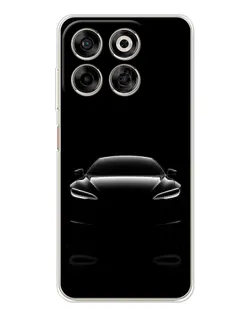 Чехол для ZTE Nubia V70 с картинкой «Силуэт Tesla Night»