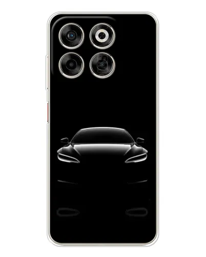 Чехол для ZTE Nubia V70 с картинкой «Силуэт Tesla Night»