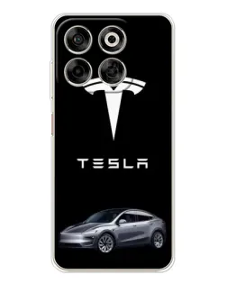 Чехол для ZTE Nubia V70 с картинкой «Tesla Model Y»