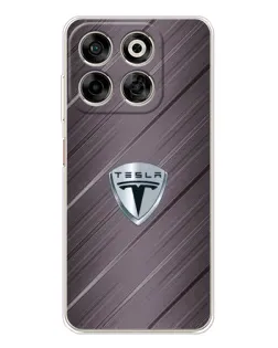 Чехол для ZTE Nubia V70 с картинкой «Металлическая текстура Tesla»