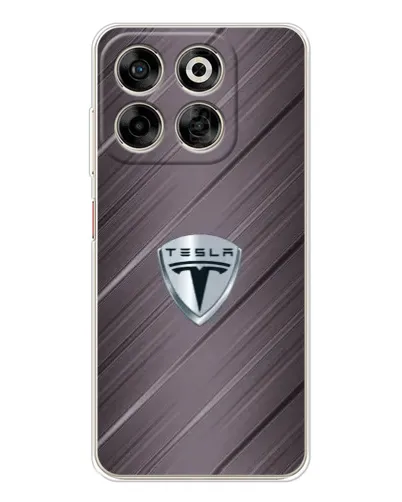 Чехол для ZTE Nubia V70 с картинкой «Металлическая текстура Tesla»