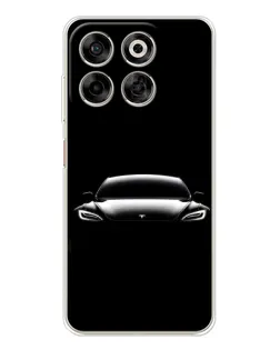 Чехол для ZTE Nubia V70 с картинкой «Фары Tesla Night»