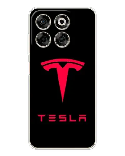 Чехол для ZTE Nubia V70 с картинкой «Tesla Red Logo»