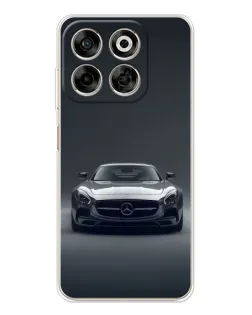 Чехол для ZTE Nubia V70 с картинкой «Mercedes на черном»