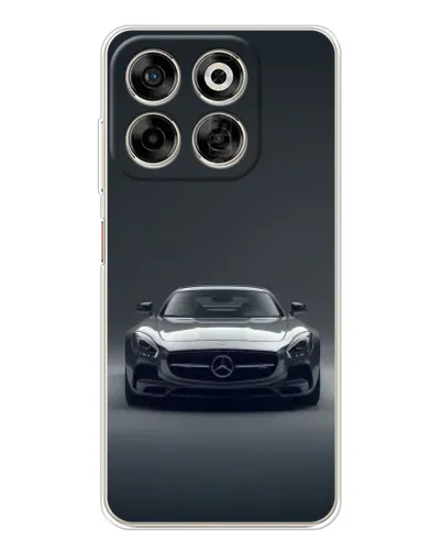 Чехол для ZTE Nubia V70 с картинкой «Mercedes на черном»