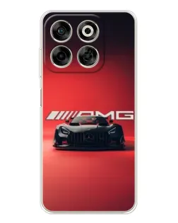 Чехол для ZTE Nubia V70 с картинкой «Mercedes AMG — красная линия»